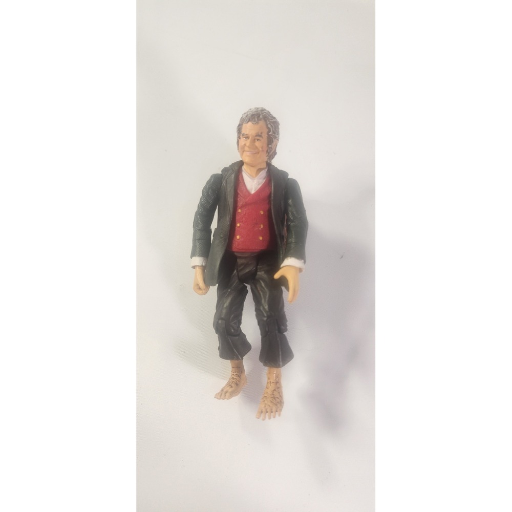 Toy Biz Lord of the Rings Bilbo Baggins Action Figure Fellowship Ian Holm 4.5"